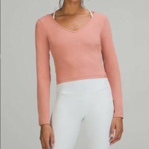 Lululemon Pink Savannah Align Long Sleeve Shirt